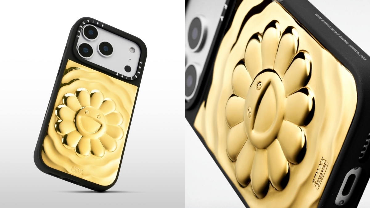 村上隆x CASETiFY 聯名系列「FLOWERS BLOOM」超限量18K金手機殼、波紋